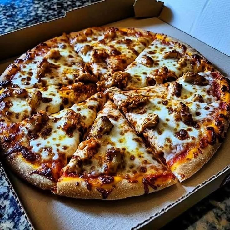 Chicken Cheese Kebab Pizza
